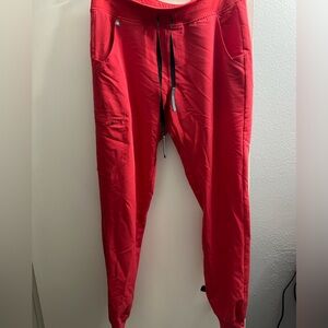 Figs Red Zamora Jogger Slim Fit 5+Pockets